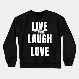 Opossum Live Laugh Love Crewneck Sweatshirt